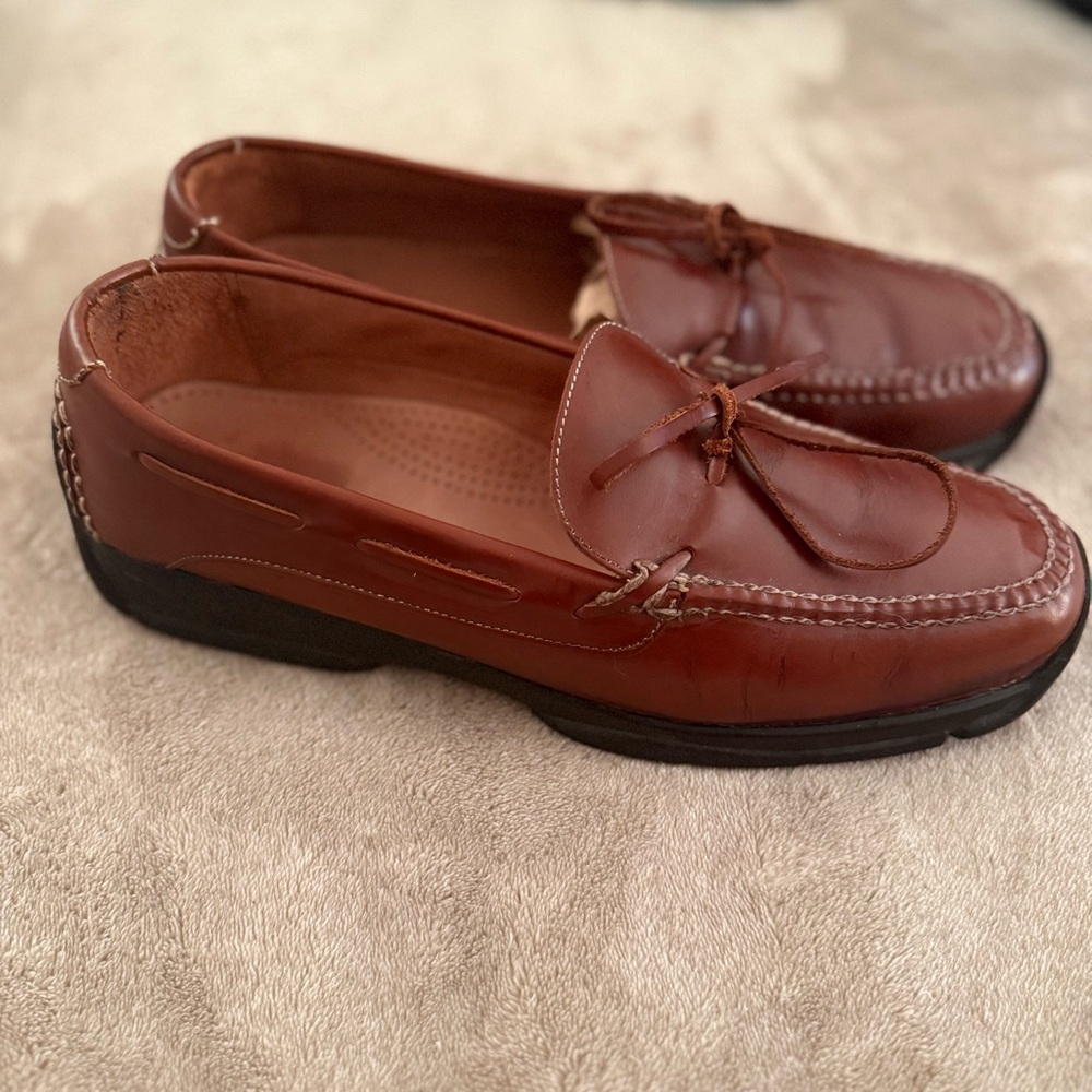 Brown Leather Cole Haan Loafers- s-10